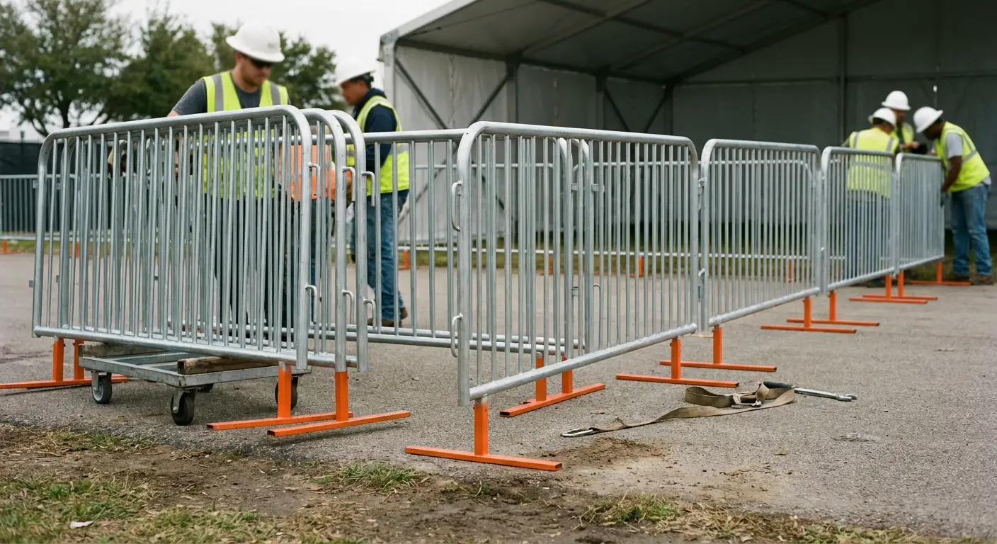 Pedestrian Barricades in South San Francisco, CA