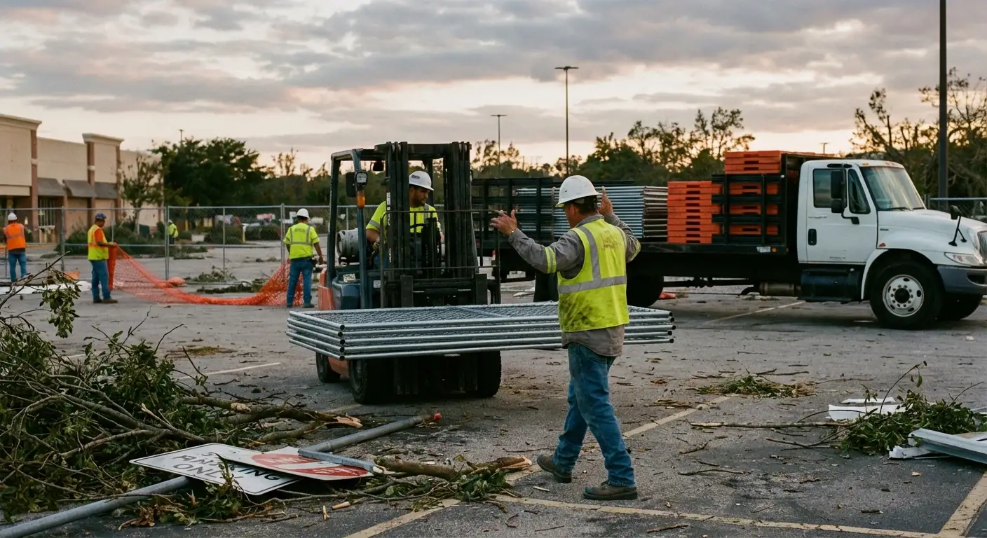 Emergency fencing deployment in South San Francisco, CA