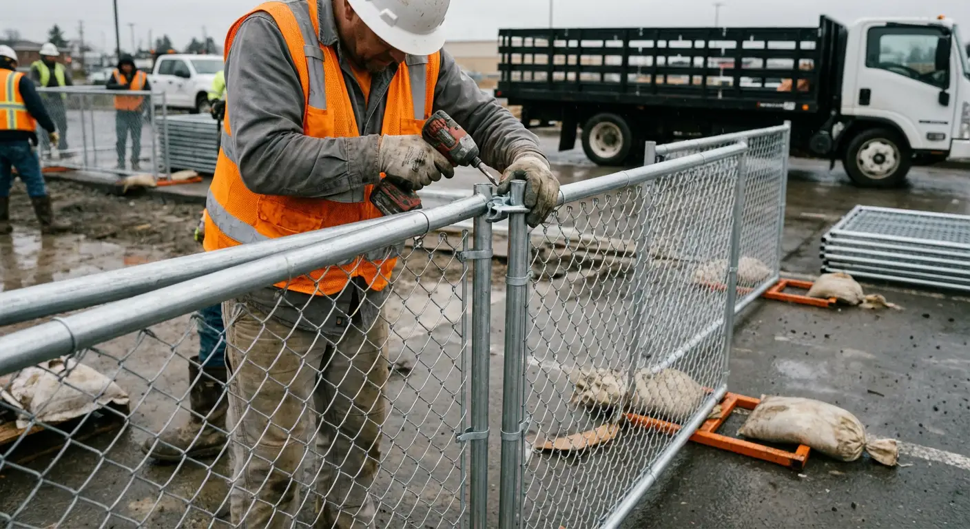 Physical security fencing for site investigation in South San Francisco, CA