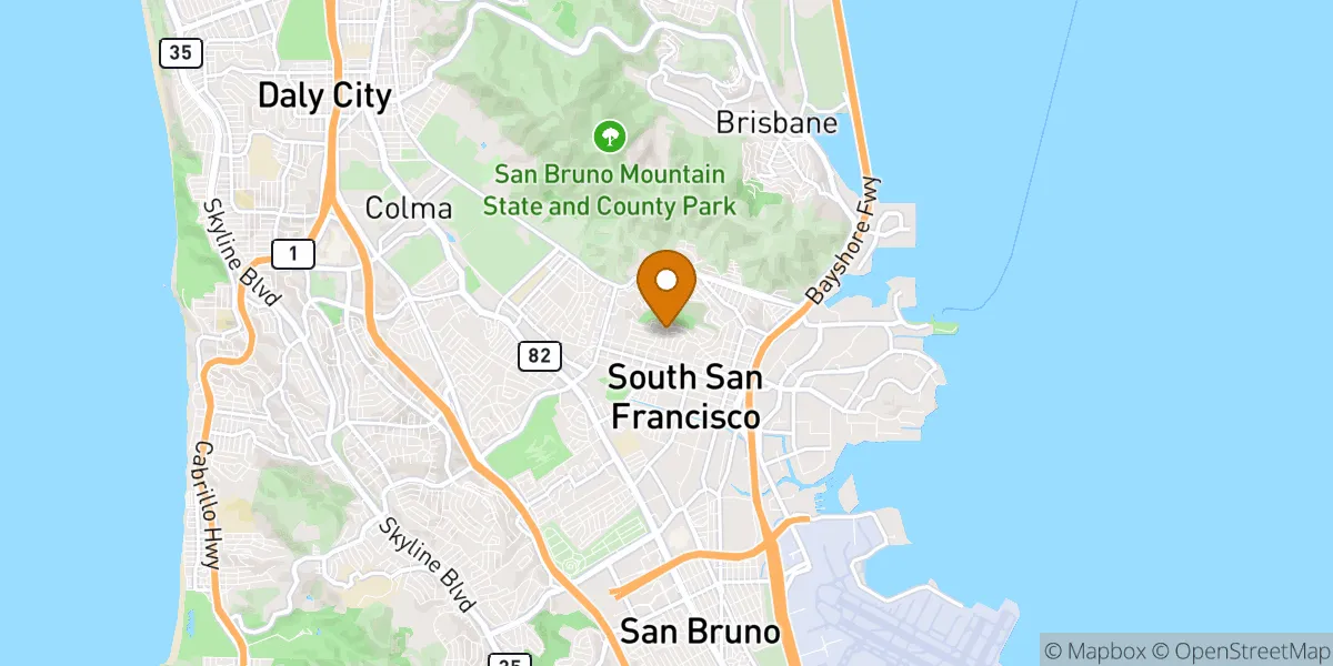  neighborhood map in South San Francisco, CA