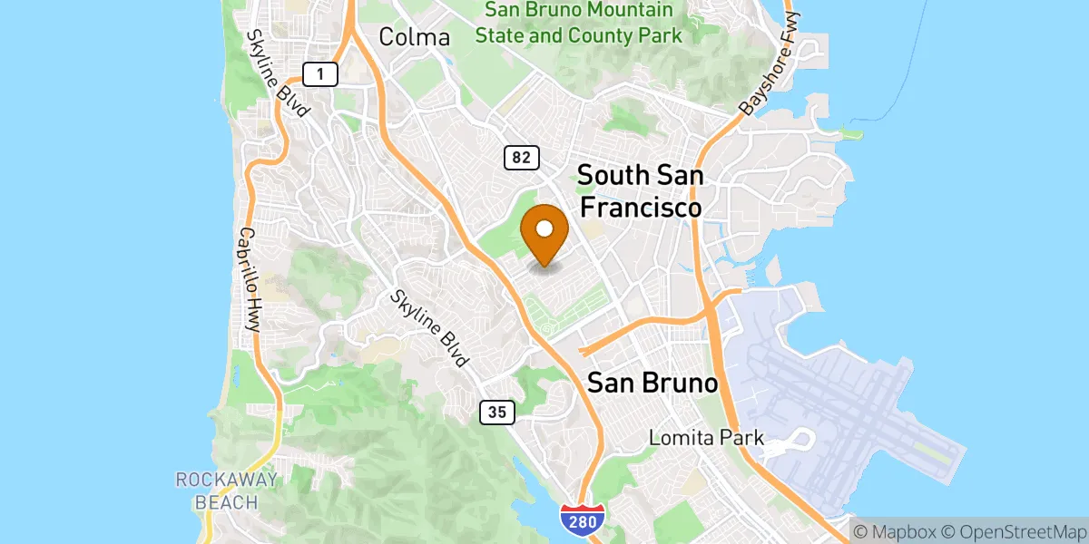  neighborhood map in South San Francisco, CA