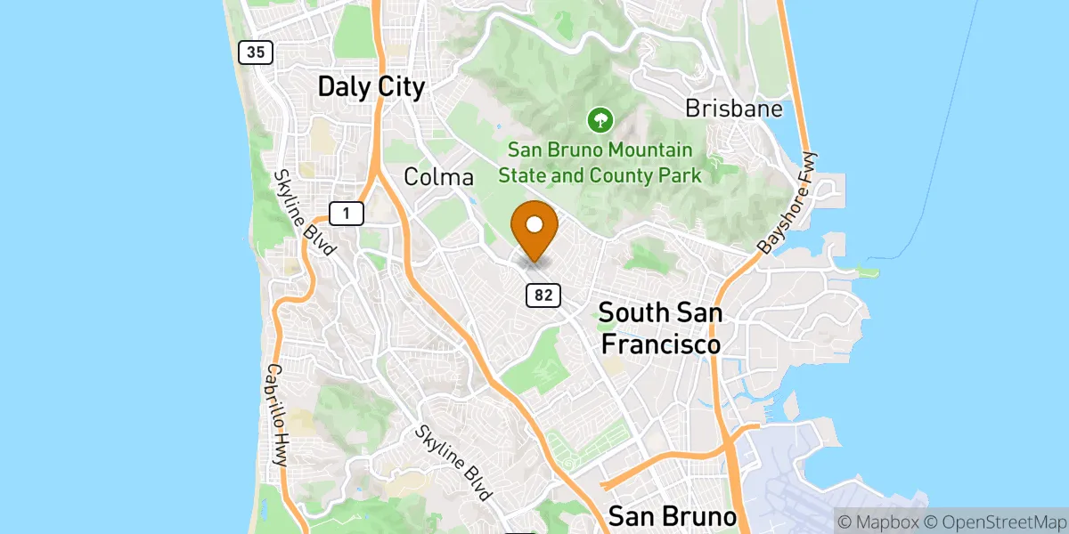  neighborhood map in South San Francisco, CA