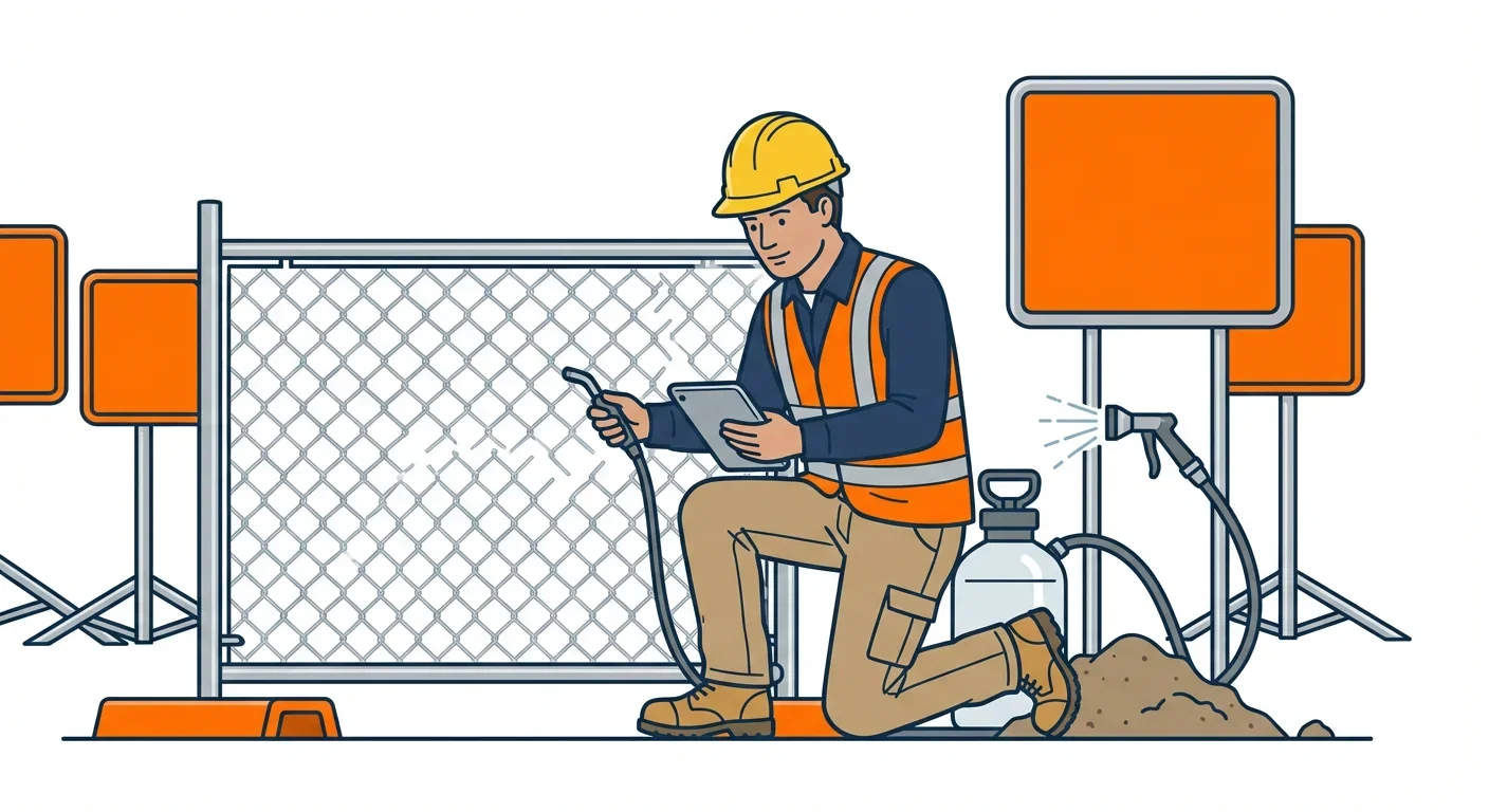 SWPPP Dust Compliance Warning Signs Infographic in South San Francisco, CA